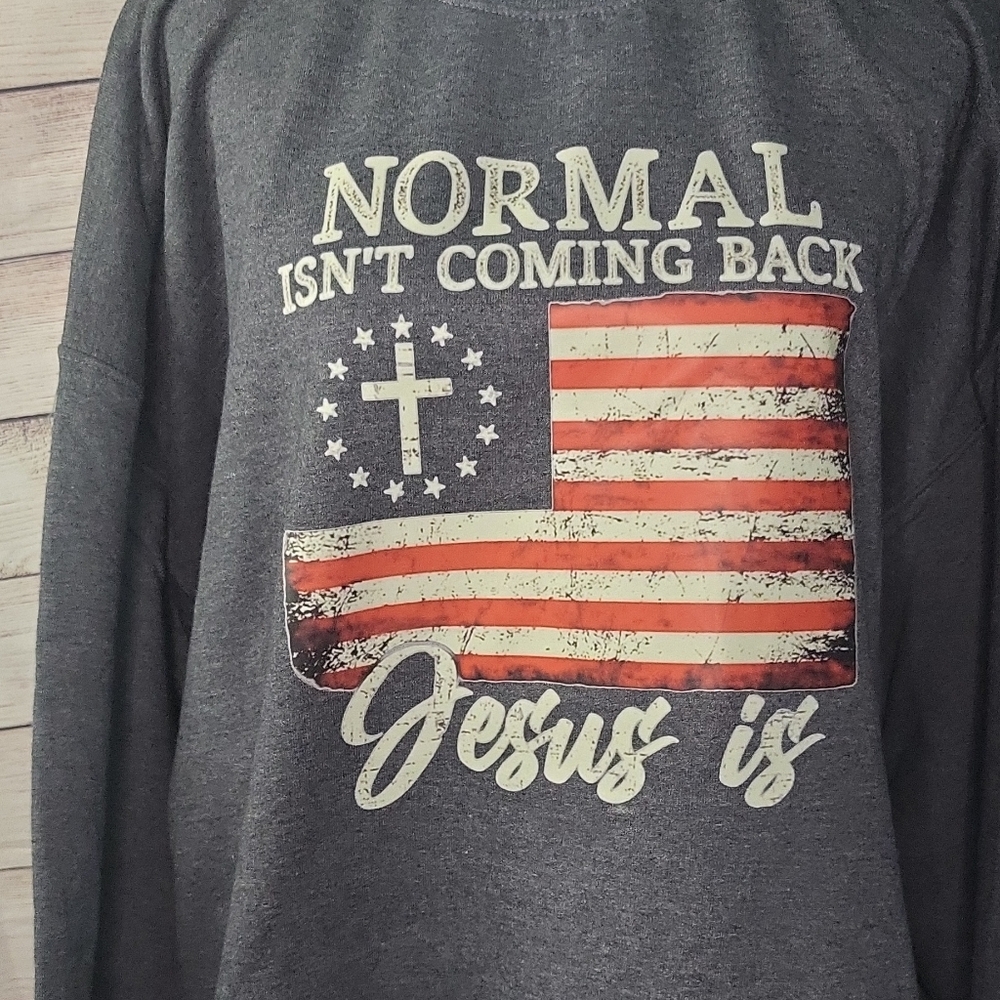 Gildan Crewneck Sweatshirt With Graphic Print.